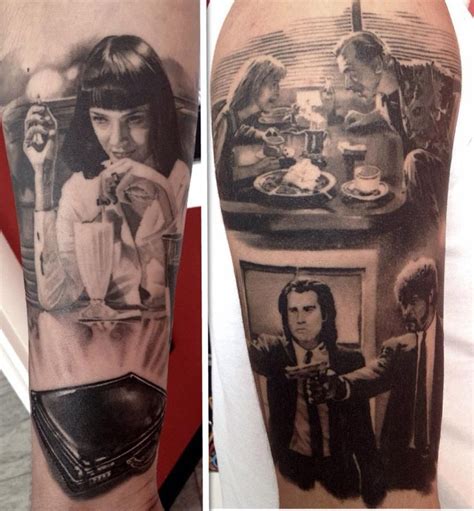 tattoo pulp fiction|35 Phenomenal ‘Pulp Fiction’ Tattoos